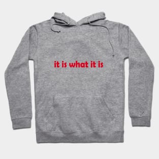 it is what it is Hoodie